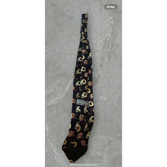 RM Sport Mens Multicolor Washington Redskins Allover Print Neck Tie - Picture 13 of 16